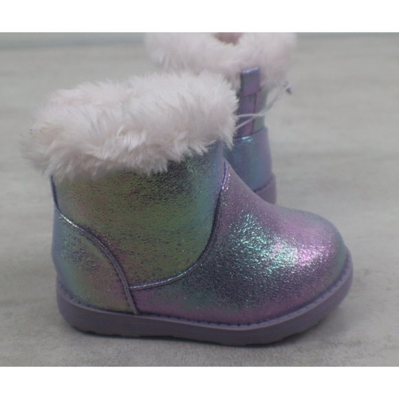 Taget Cat & Jack Toddler Girl Size 5 Oriole Fleece Ankle Fashion Boots NEW Shoes - Picture 4 of 9